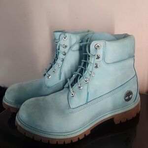Timberland Limited Release Turquiose Mens Size 8 Boots